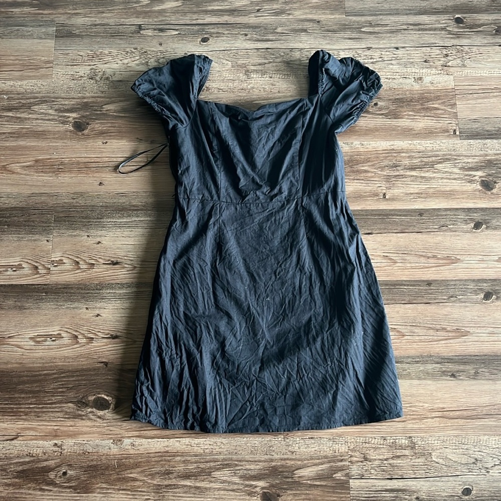 Black double lined mini dress | SHEIN | Size 8/10, US L, EU 40/42